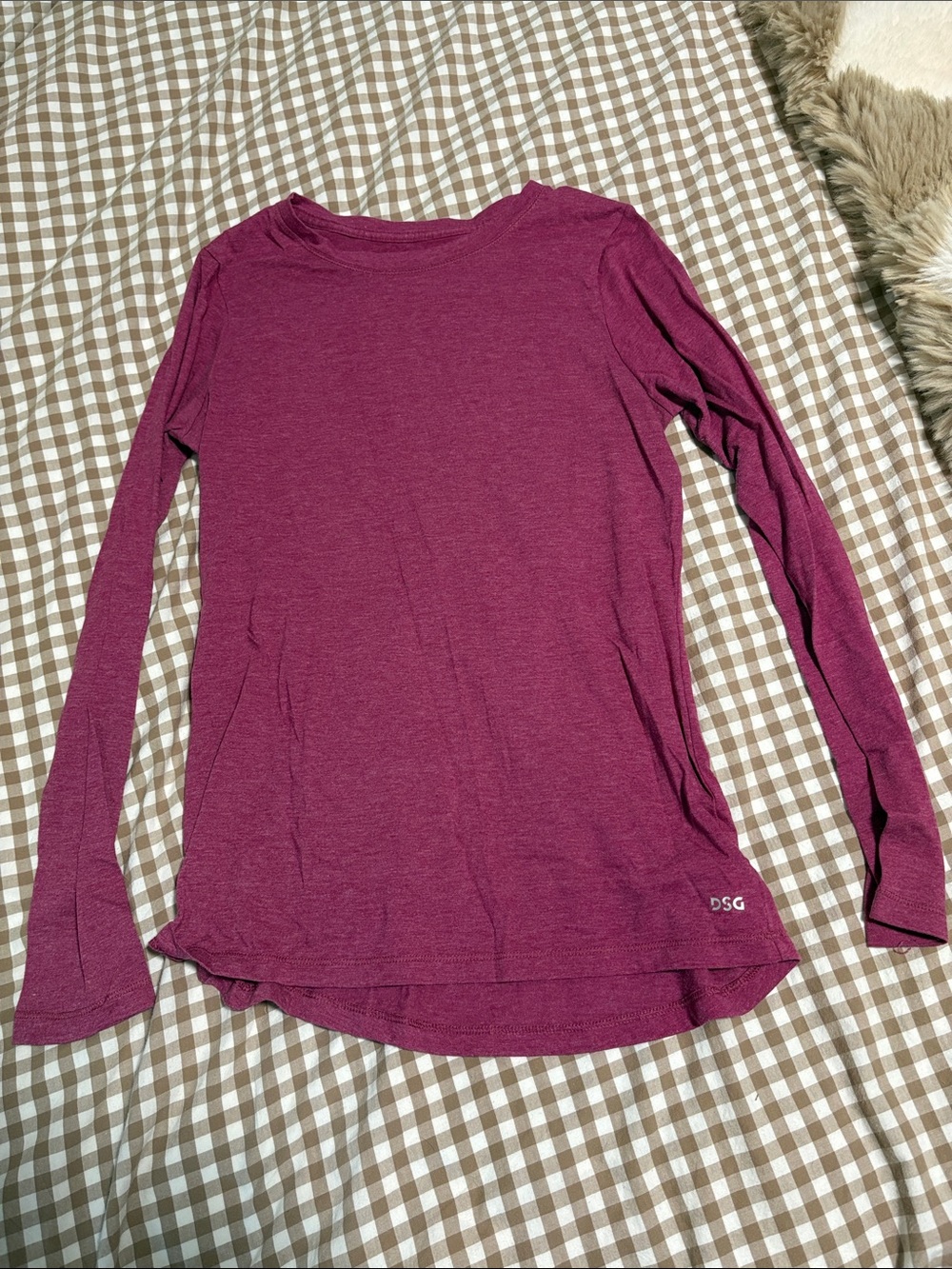 DSG Long Sleeve Crewneck Top - Plum